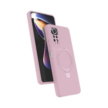 Xiaomi Redmi Note 12 Pro 4g Regal Magsafe Standlı Kapak - Açık Pembe -