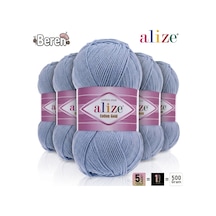 Cotton Gold - 40 Mavi - 5'li Paket - 100gr/330m - Pamuklu Hırka Yelek Amigurumi İpi
