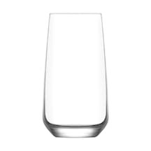 LAV Lal Cam Meşrubat Bardağı 6'lı 480 ml (Büyük Su/Kokteyl Bardağı )