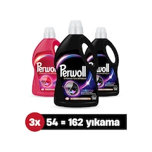 Perwoll Hassas Bakım Sıvı Çamaşır Deterjanı 2,97 L 2'li set : x2 Siyah, x1 Renkli (162 Yıkama)