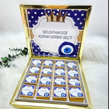 Hacı Paşa Suluhan Karton Kutu Sünnet Çikolatası Taçlı 48'li