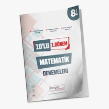 8. Sınıf Pisagor 1. Dönem 10'lu Matematik Branş Denemeleri -  Zeka Küpü Yayınları