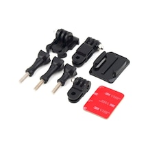 Sjcam. Xiaomi Yi. Eken. Soocoo. Uyumlu Kask Bağlantı Seti 3 Yollu Çok Renkli