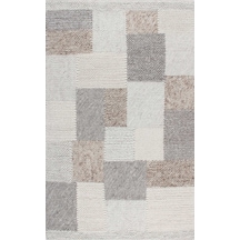 Eko Halı Jade Corbın Natural Naturel Kazak Örgü Desenli El Dokuma Örgü Halı - 200X300