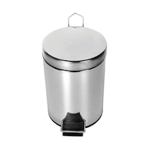 Omnisoft PLX3700-312 Pedallı Paslanmaz Çöp Kovası 12 L Krom