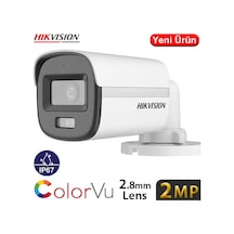 Hıkvısıon Ds-2ce10df0t-pf 2mp 2.8mm 1080p Hd-tvı Colorvu Plastik Dış Ortam Ir Kamera 20mt.