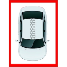 Bal Peteği Tavan Oto Sticker 100 20 Cm