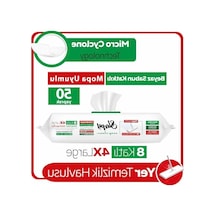 Beyaz Sabun Katkılı Yer Temizlik Havlusu - Uyumlu Mopa Açık Bej