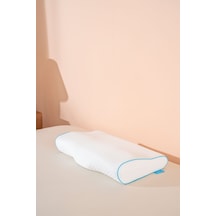 Visco Boyun Ağrısı Engelleyici Ortopedik Visko Yastık 56 34 10,5 Cm Beyaz