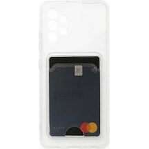 Newface Samsung Galaxy A53 5g Kılıf Kart Şeffaf Silikon - Şeffaf