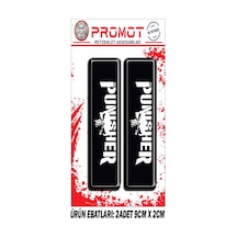 Damla Logo Punısher Ön Maşa Kabartmalı 2'li Sticker 1 Nötr