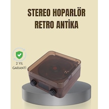 Saatli Gece Işıklı Hoparlör Modern Ve Vintage Tasarım