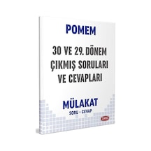 Data Pomem 30 Ve 29. Dönem Mülakat Çıkmış Soruları Ve Cevapları Data Yayınları
