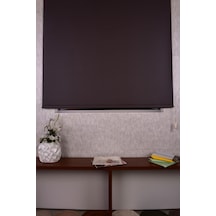 Kahve Düz Etek Dilimsiz Mat Sun P-1745 Zebra Stor Güneşlik Perde