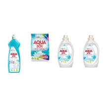 Aquabor Doğal Mineralli Elde Bulaşık + 4 Kg Renkliler + Sıvı Beyaz + Sıvı Beyaz 4 Lü Set