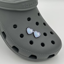 Crocs Terlik Süsü Ve Aksesuarı , Çanta Süsü Renkli Jibbitz Güneş Gözlüğü 02 Görselli Figür Aksesuarı Mavi-beyaz-siyah