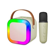 Kablosuz Mikrofonlu Karaoke Sound System Taşınabilir Müzik Kutusu