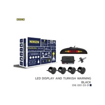 Park Sensörü Led Ekran Ve Turkce Uyarı Siyah 22mm Nıken