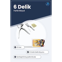 Kemer Delme Pensesi Ve Perçin Metal 6 Diş Deri Kayış Çanta Ayakka