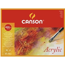 Canson Akrilik ve Sulu Boya Blok Grenli 400Gr 10 Yaprak 36X48 Cm