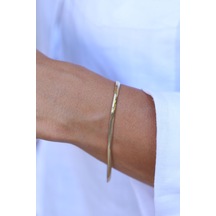 Yenigün Kuyumculuk 14 Ayar Altın Balık Sırtı Bileklik 3,5 Mm Blk19518 Sarı Altın