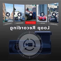 Createtech Akıllı Araba Wifi Dvr Gösterge Paneli Kamerası, Uygulama Kontrolü, 1080p Gece Görüş, Usb Güç Kaynağı