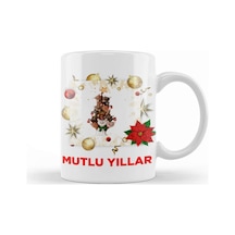 Yılbaşı Yeni Yıl Konseptli Mutlu Yıllar Hediye Kupa Bardak Porselen Karışık