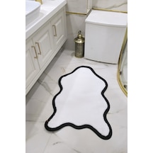 Buççin Online Mağaza Kaymaz Taban Puffy Post Model Peluş Ultra Yumuşak Bordürlü Şık Tasarım, Suya Dayanıklı Banyo Paspası Çok Renkli