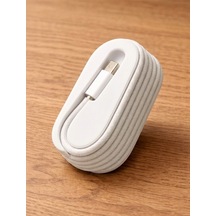 Elma Usb-c - Usb-c 1 Metre Örgülü Kablo Düzenleyici Masaüstü Şık Ve Dayanıklı Tutucu