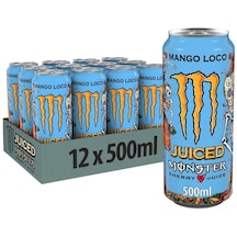 Monster Energy Mango Loco Enerji İçeceği 500 Ml X 12 Adet
