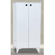2 Kapılı Beyaz Orta Boy Çok Amaçlı Ayakkabılık Dolap Beyaz