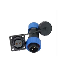 SD16 SU GEÇİRMEZ 2 PİN 16 MM DÖRTGEN KONNEKTÖR (FİŞ-SOKET / ERKEK