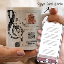 Bk Gift Kişiye Özel Fotoğraflı Ve Şarkı Qr Kodlu Beyaz Kupa Bardak, Sevgiliye Hediye Kobitmeyencom33505 Bk Gift