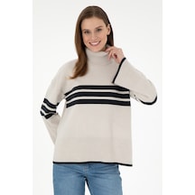 U.S. Polo Assn. Kadın Taş Boğazlı Kazak 50297109-VR049