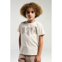 U.s. Polo Assn. Erkek Çocuk Krem Bermuda Takım Us2039 Krem