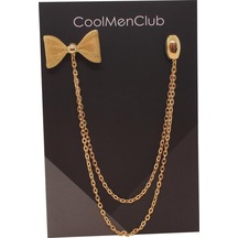 Coolmenclub Papyon Figürlü Ceket Yaka İğnesi Gold