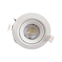 Rıo Led Spot 5W Cob Led Beyaz Kasa Yuvarlak Günışığı