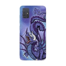 Samsung Galaxy Uyumlu A71 Silikon Desen287 Çok Renkli