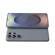 Bezos Samsung Galaxy S26 Ultra Uyumlu Nano İçi Kadife Silikon - Gri Bty