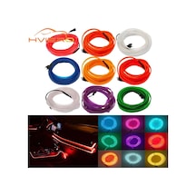 Sıcak Satış 1/2/3/5m Araba Iç Aydınlatma Led Kapı Şeritleri Dekorasyon Çelenk Teli Yellow-usb 3m 1 Piece Set
