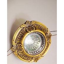 Dekoratif Eskitme Ahşap Desenli Versace Led Spot