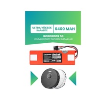 Roborock S8 Uyumlu Batarya Ultra Yüksek Kapasite 6400mah Kutulu Robot Süpürge Pil Değişimi