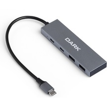 Dark Dk Ac USB312C 4 Port Usb Type C Hub 2x Usb3 0 Type A & 2x Usb3 1 Type Swich