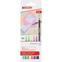 Edding 1200 Keçeli Kalem 6 Renk Pastel