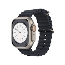 Hnrlıshp Newface Apple Watch Uyumlu  38mm Ocean Kordon - Lacivert
