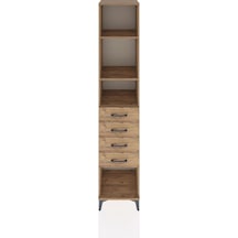 Hyperion Dolap 3 Raflı 4 Çekmeceli 44x44x221 Çam-çam Çam