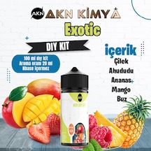 Exotic Dıy Kit Çilek Ahududu Ananas Gıda Aroması %20 Oranda Aroma İçerir Hazır Değildir 100 Ml