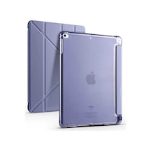 Apple Uyumlu iPad 9.7 2017 5.nesil Kılıf Zore Tri Folding Kalem Bölmeli Standlı Kılıf Kapaklı Kılıf