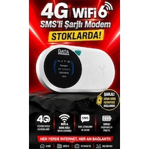 Dataforce M10 Pro Wifi 6 Sms Li Şarzlı Sim Kartlı Taşınabili Modem Tüm Operatör Uyumlu