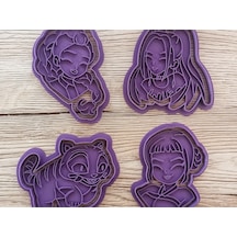 Kpop Demon Hunters Figürlü Özel Tasarım Kurabiye Kalıbı Seti Pasta Süsleme Çok Renkli